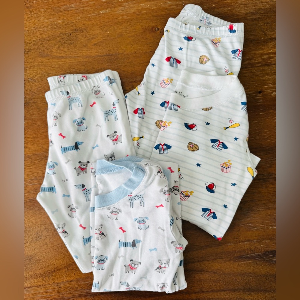 Kissy Kissy PJ Bundle. Size 4. GUC. 100% Pima Cotton.